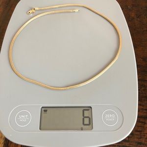 14k Gold Hallow Braid Necklace